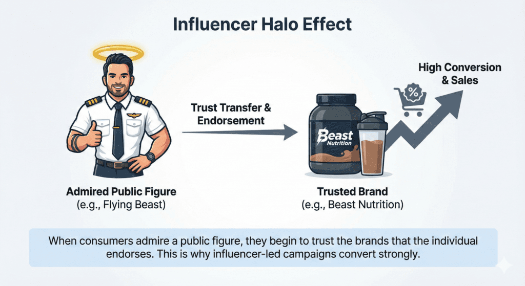 Halo effect Example - Flying beast brand