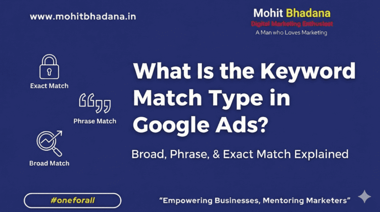 What Is the Keyword Match Type in Google Ads? (Educational Guide)