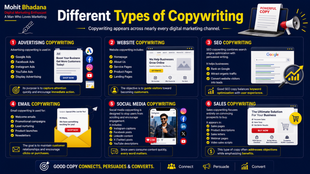 Different Types of Copywriting