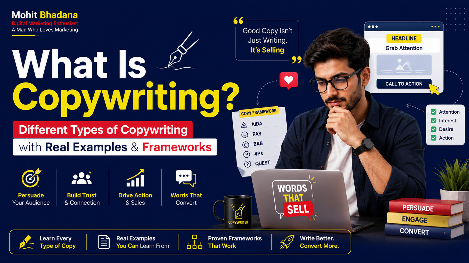 What Is Copywriting? Different Types of Copywriting with Real Examples & Frameworks