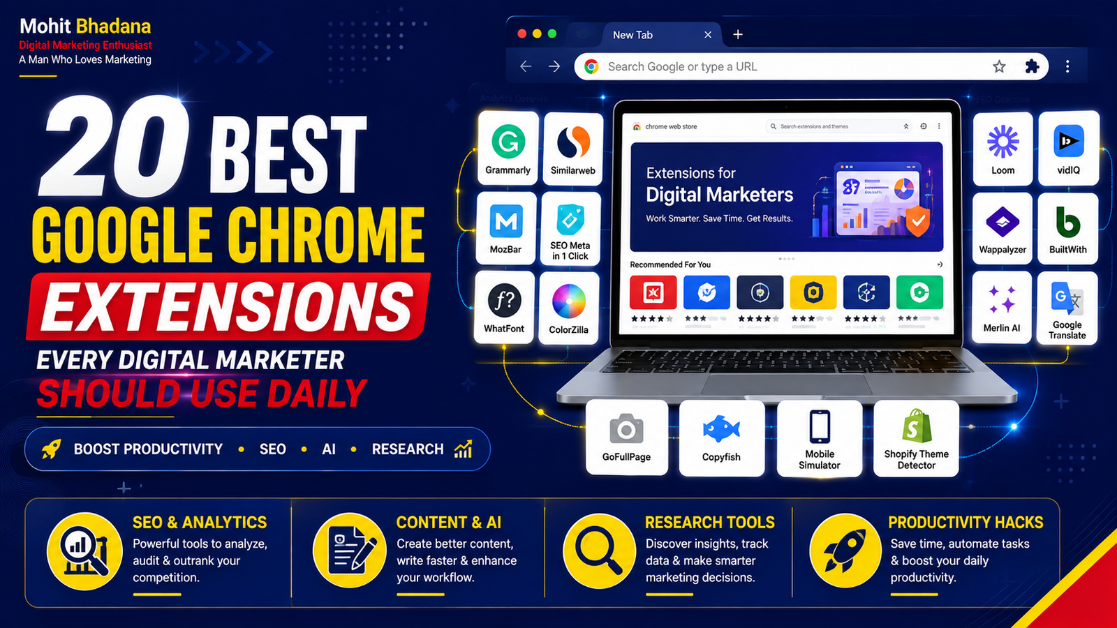 20 Best Google Chrome Extensions for Digital Marketers in 2026